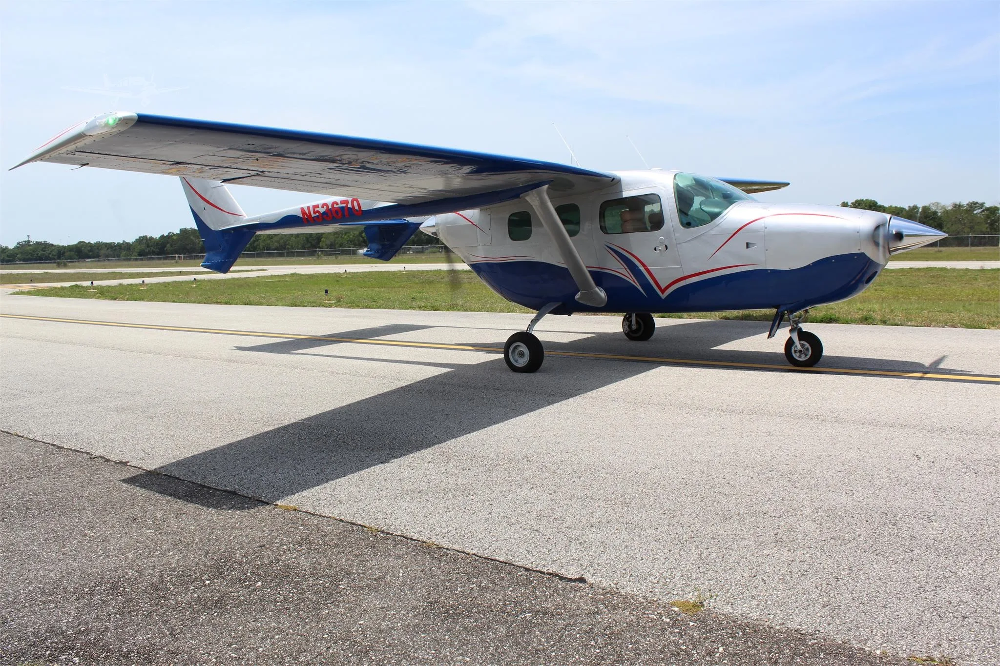 Exterior view of a 1976 CESSNA 337G, N53670.