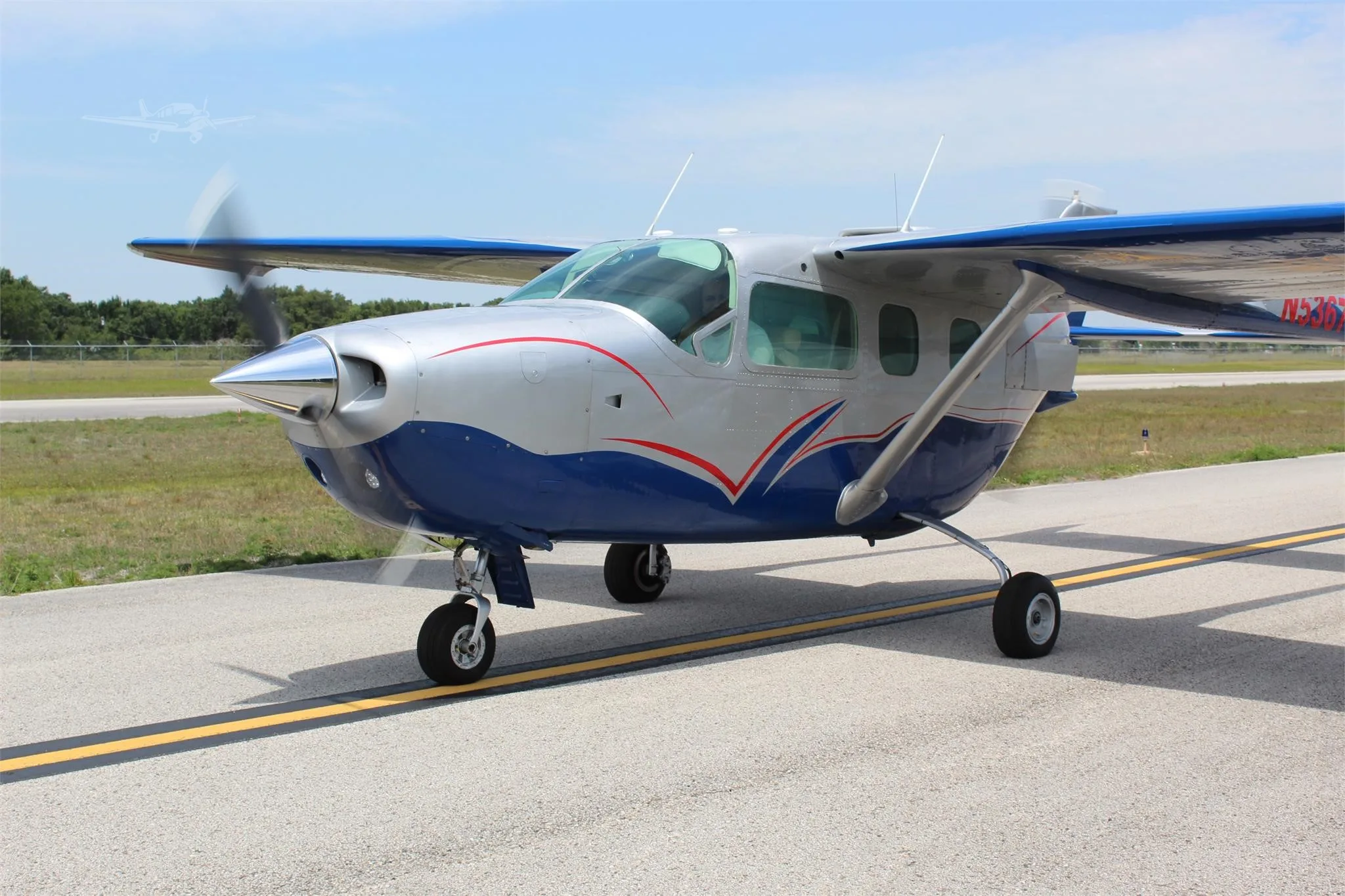Exterior view of a 1976 CESSNA 337G, N53670.