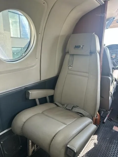 Cabin interior of a 1976 BEECHCRAFT KING AIR B100.