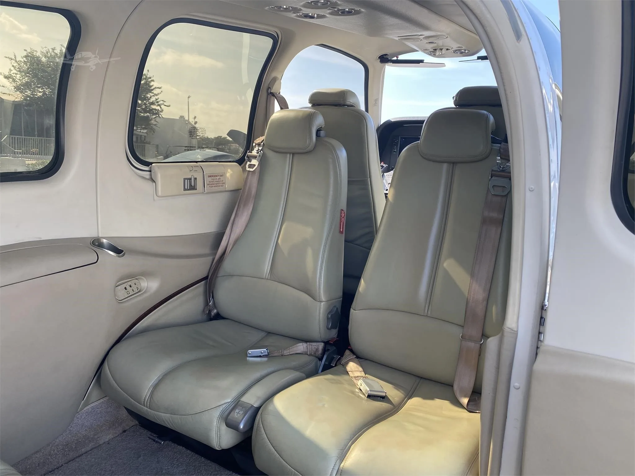 Cabin interior of a 2012 BEECHCRAFT G58 BARON.