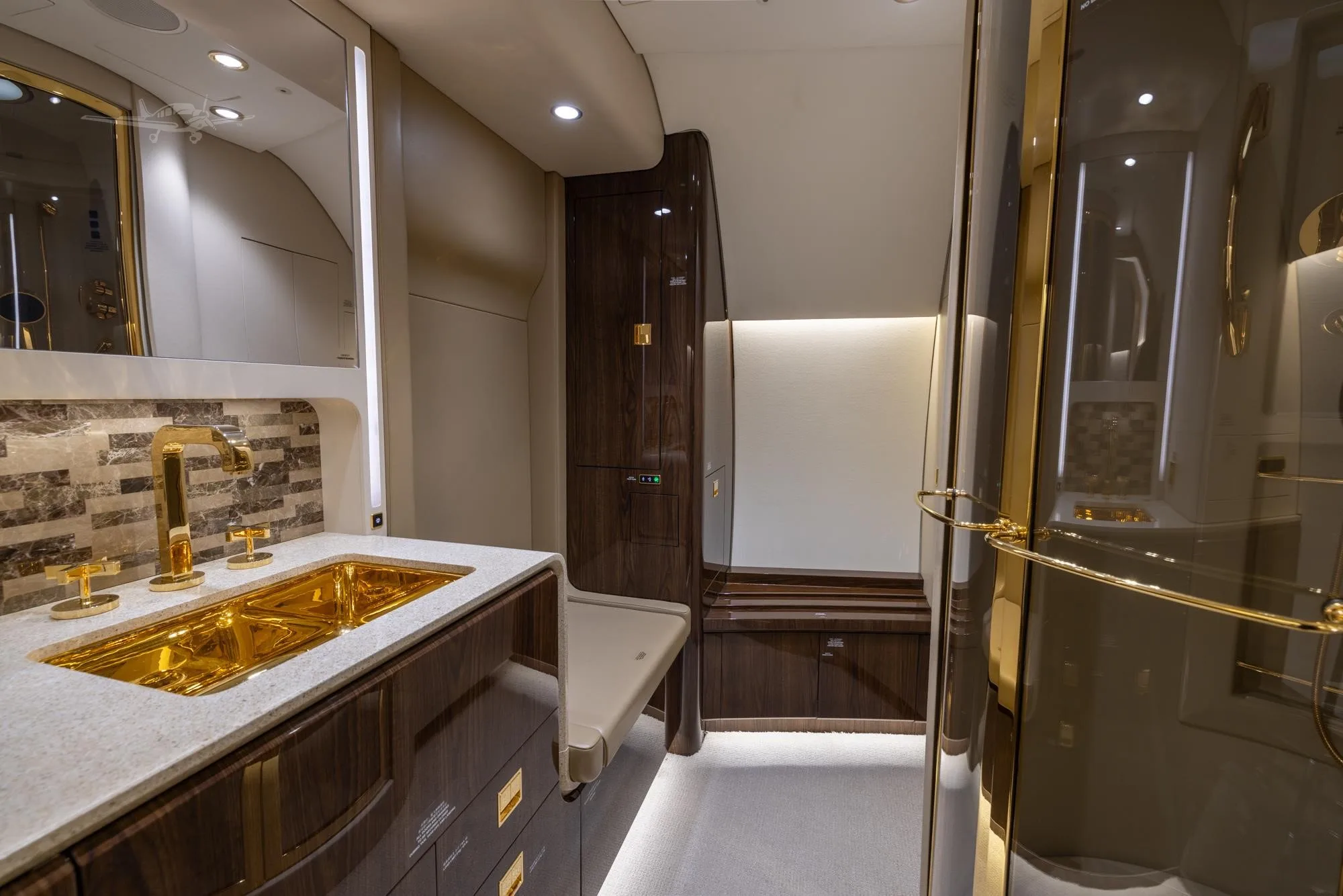 Cabin interior of a 2018 BOEING BBJ2.