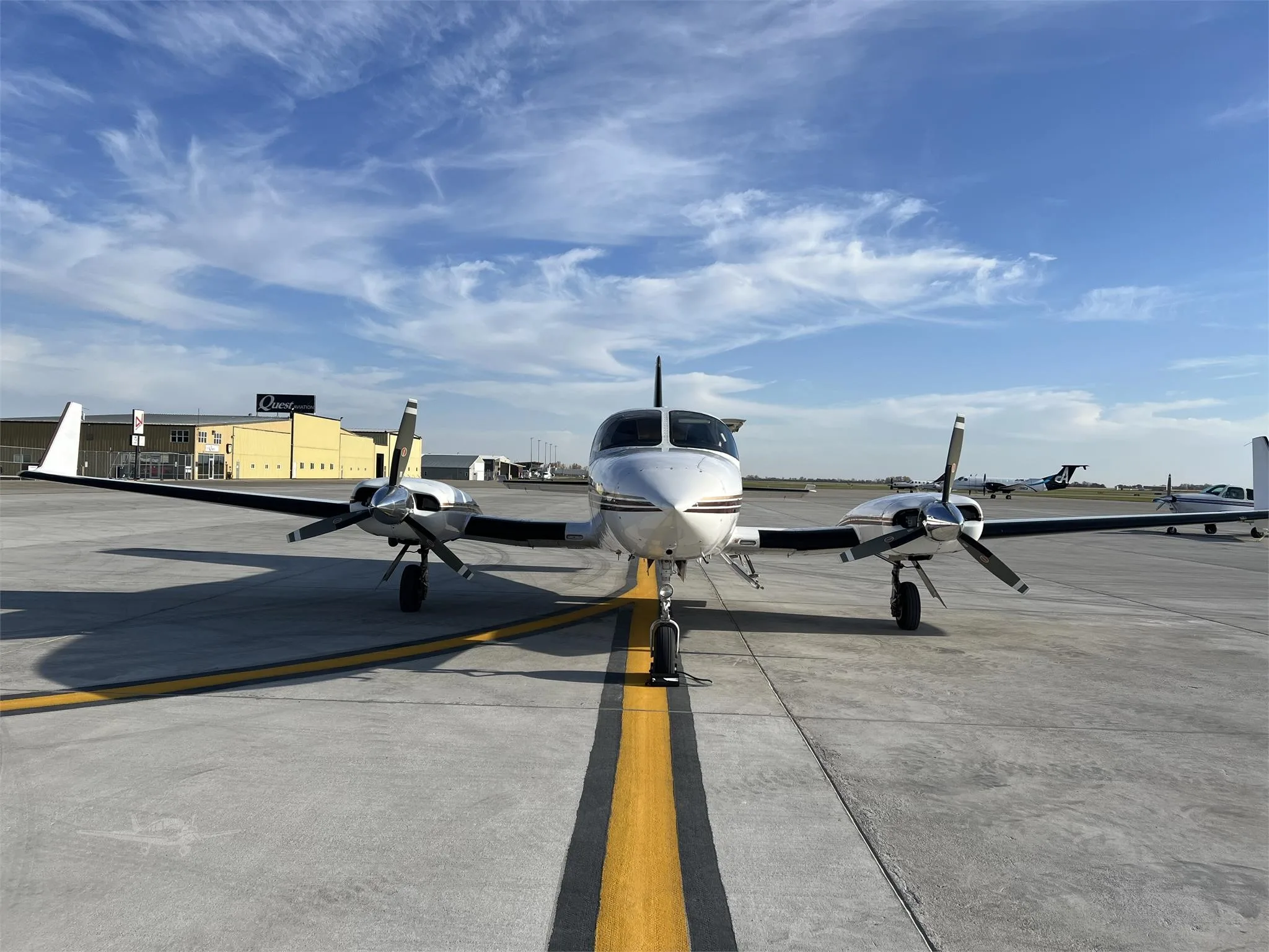 Exterior view of a 1982 CESSNA 414A, N4057C.