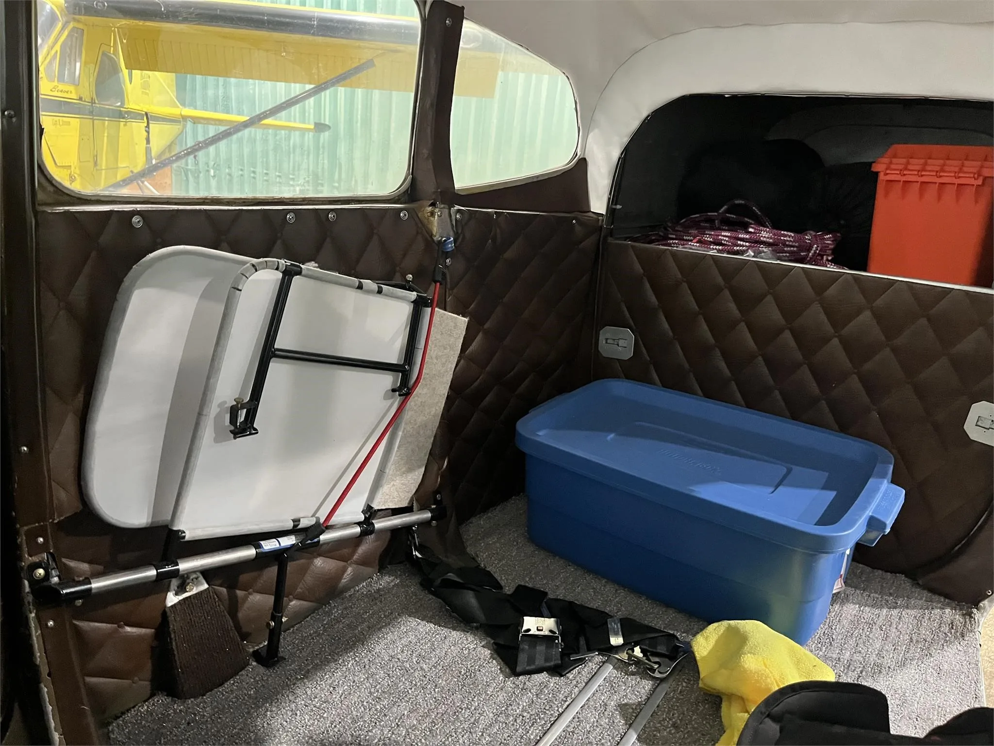 Cabin interior of a 1961 CESSNA 185 FLOATPLANE.