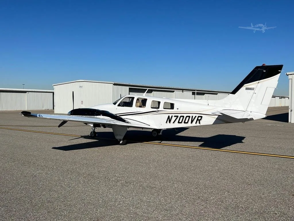 Exterior view of a 1979 BEECHCRAFT 58P BARON, N700VR.