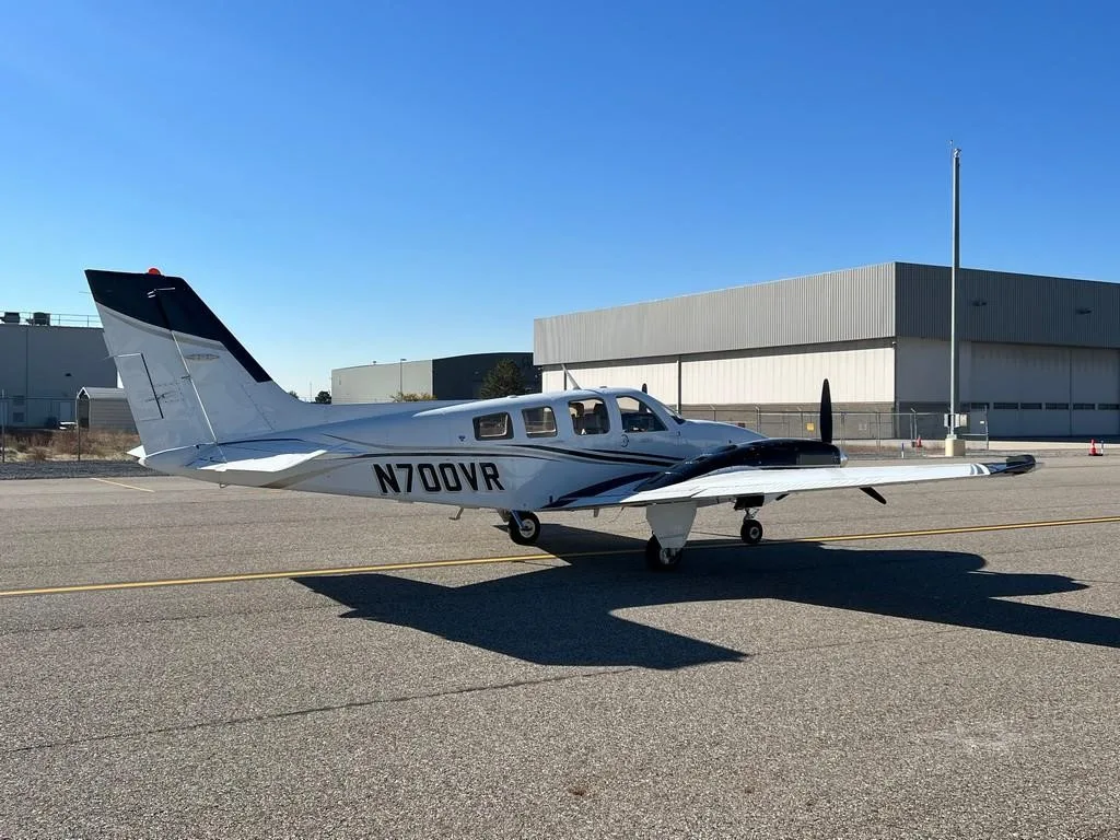 Exterior view of a 1979 BEECHCRAFT 58P BARON, N700VR.