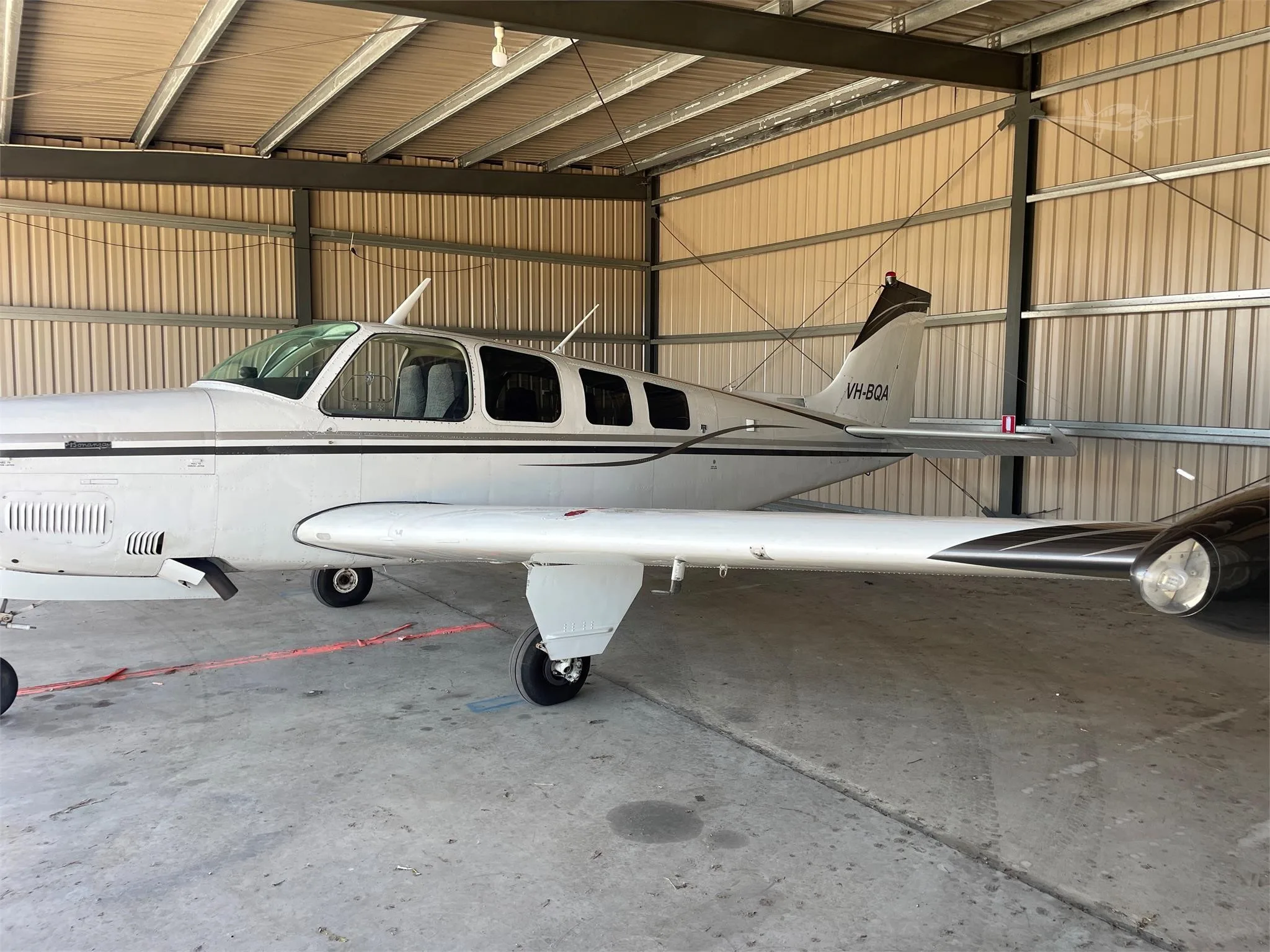 Exterior view of a 1978 BEECHCRAFT A36 BONANZA, VH-BQA.