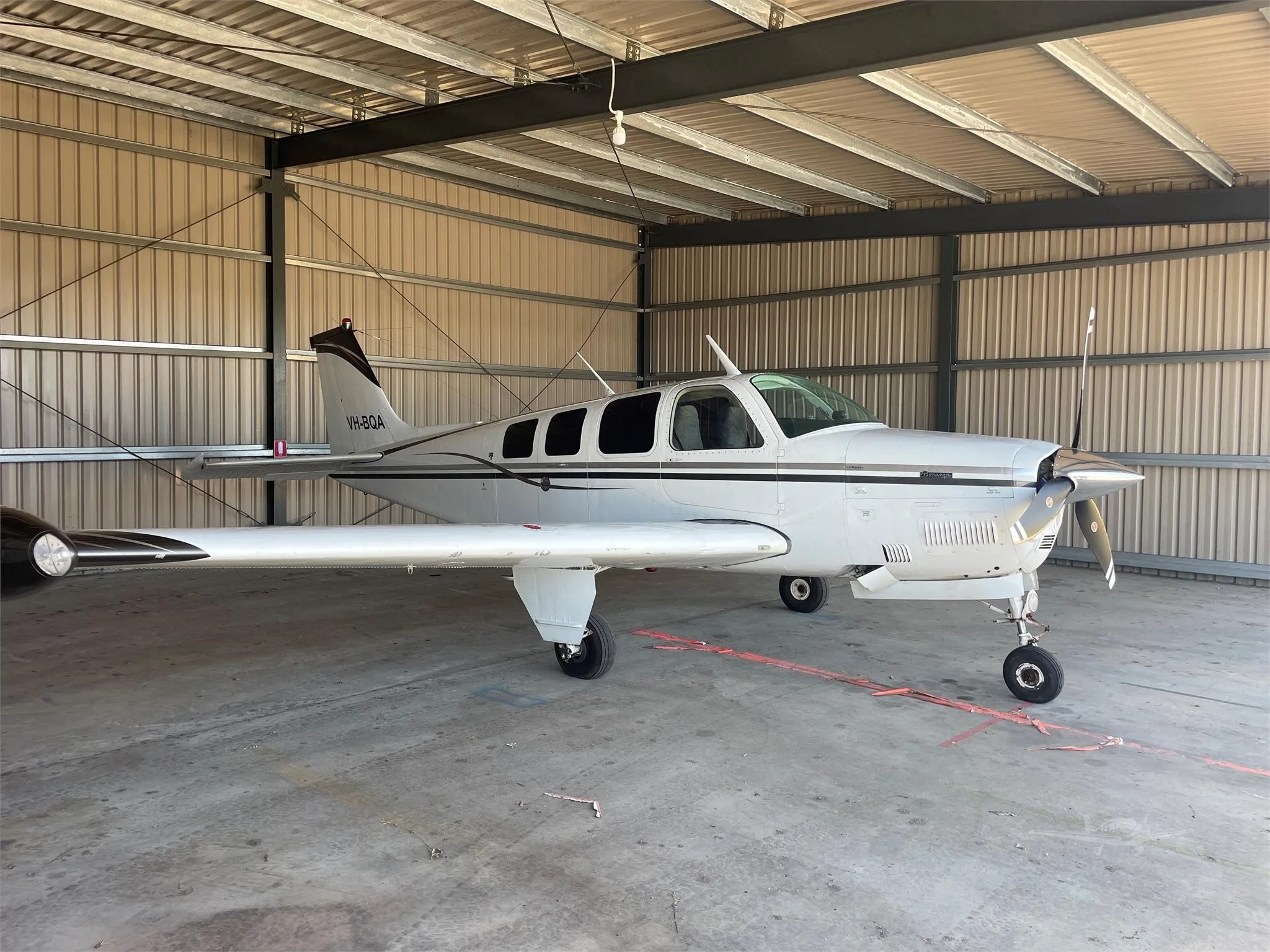 Exterior view of a 1978 BEECHCRAFT A36 BONANZA, VH-BQA.