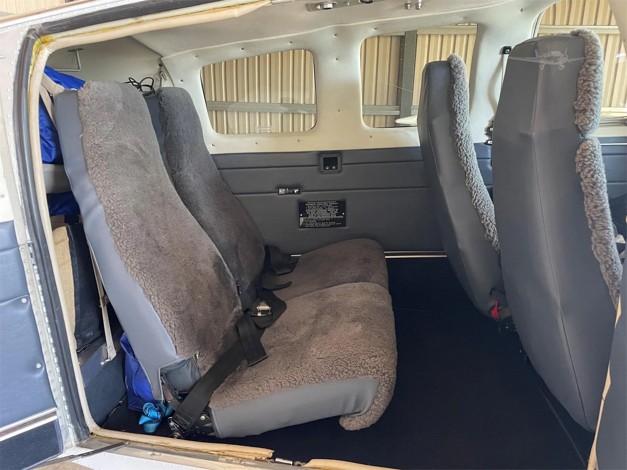 Cabin interior of a 1978 BEECHCRAFT A36 BONANZA.
