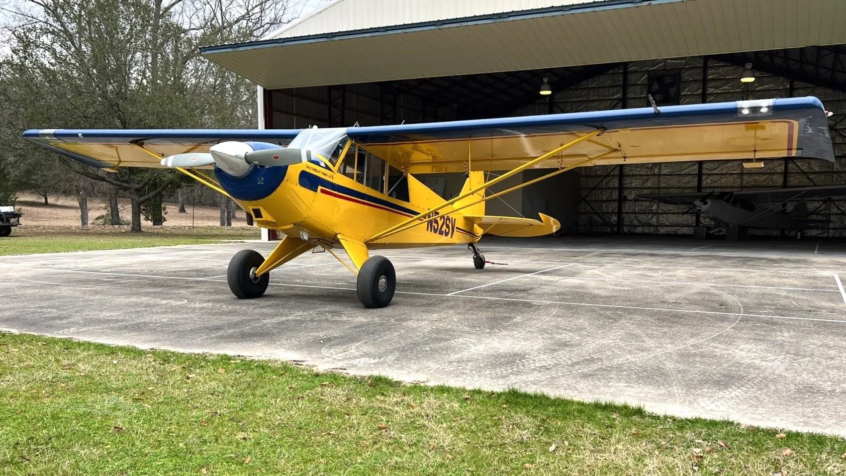 Exterior view of a 2004 AVIAT HUSKY A-1B, N52SV.