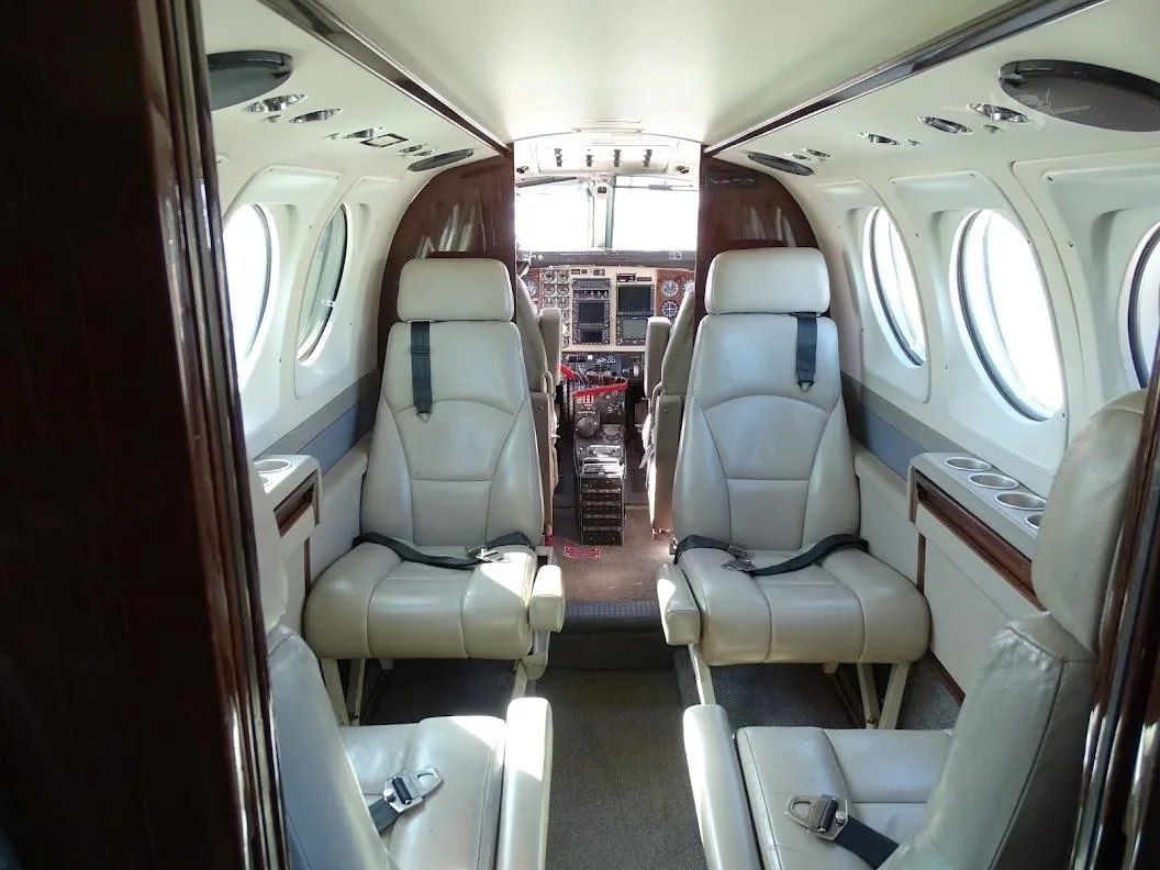 Cabin interior of a 1980 BEECHCRAFT KING AIR C90.