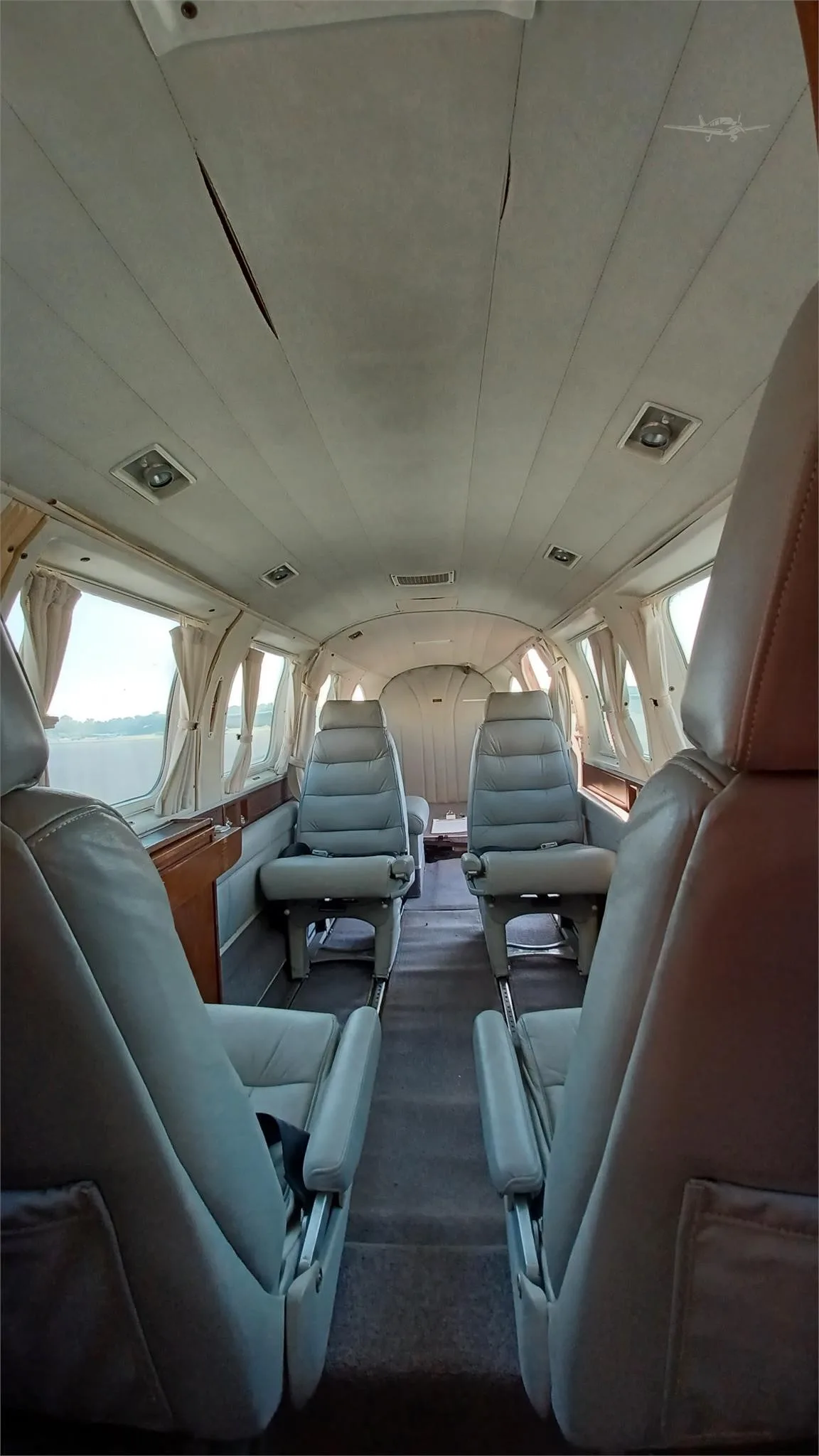 Cabin interior of a 1974 PIPER NAVAJO CHIEFTAIN.