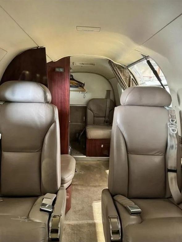 Cabin interior of a 2006 BEECHCRAFT KING AIR C90GT.
