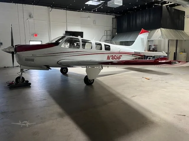 Exterior view of a 2016 BEECHCRAFT G36 BONANZA, N36HE.