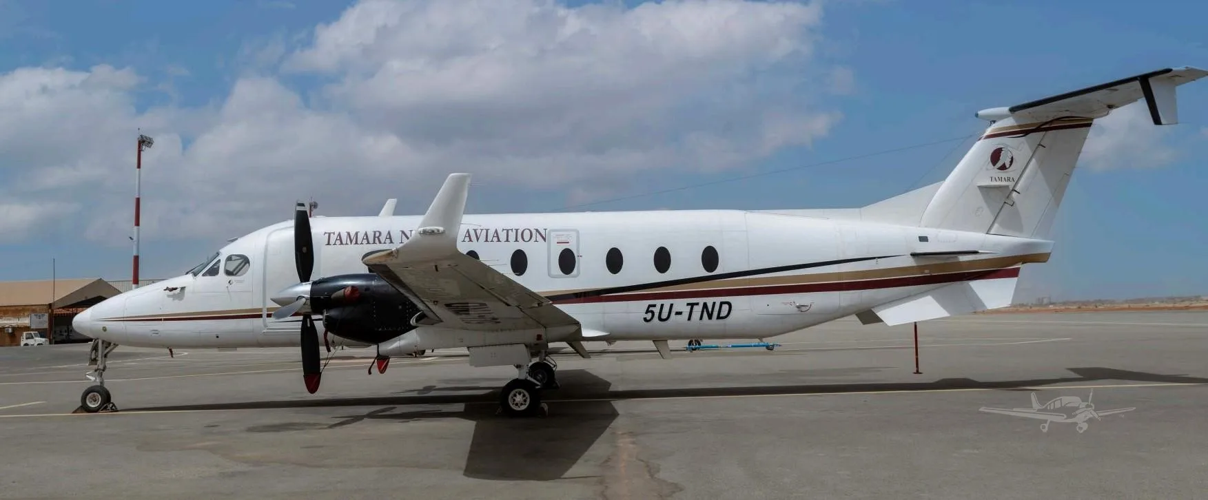 Exterior view of a 1994 BEECHCRAFT 1900D, N114EM.