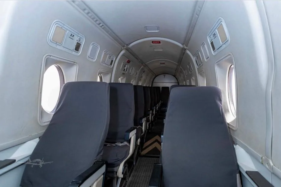 Cabin interior of a 1994 BEECHCRAFT 1900D.