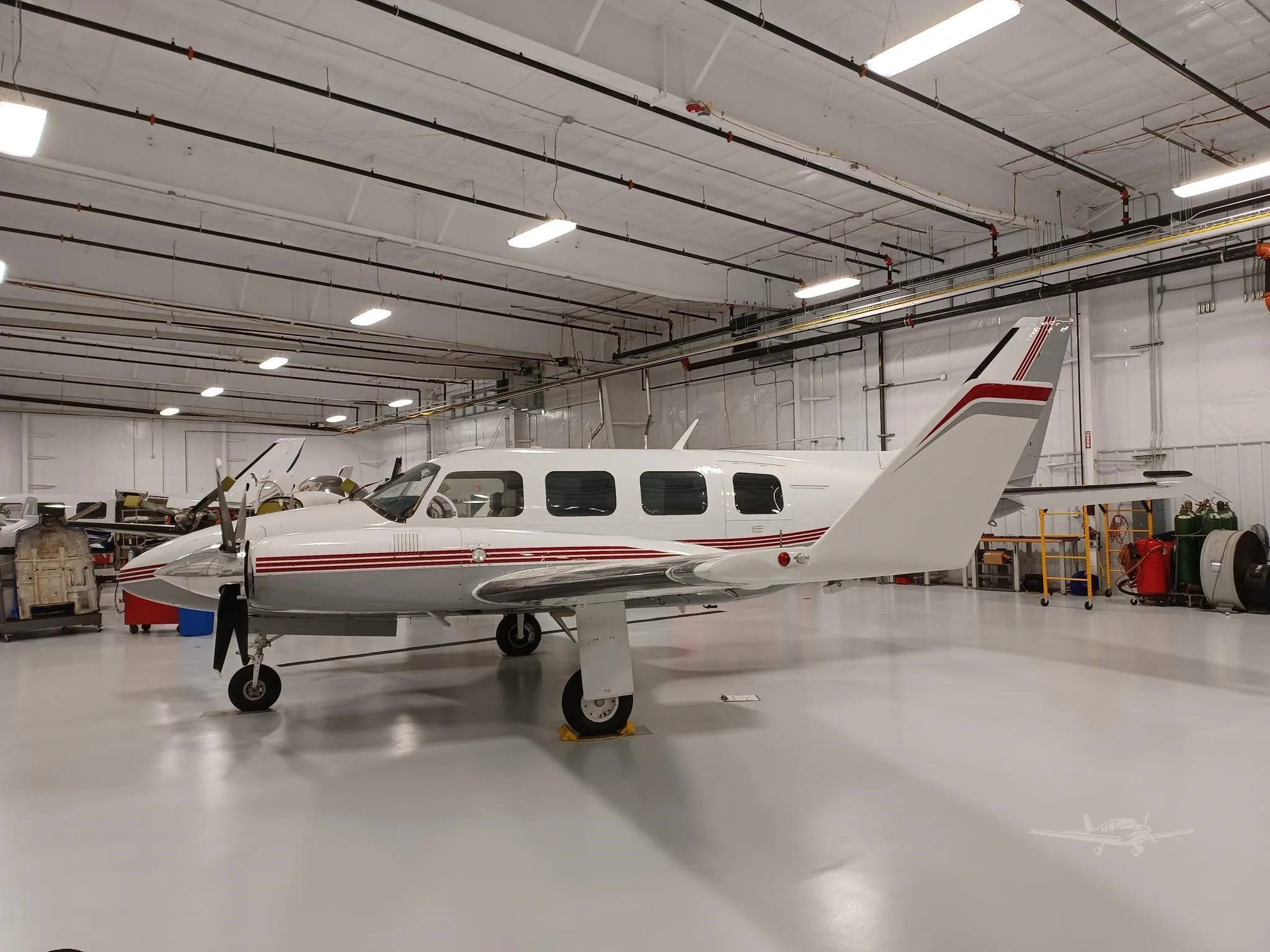 Exterior view of a 1980 PIPER NAVAJO CR, N893CB.