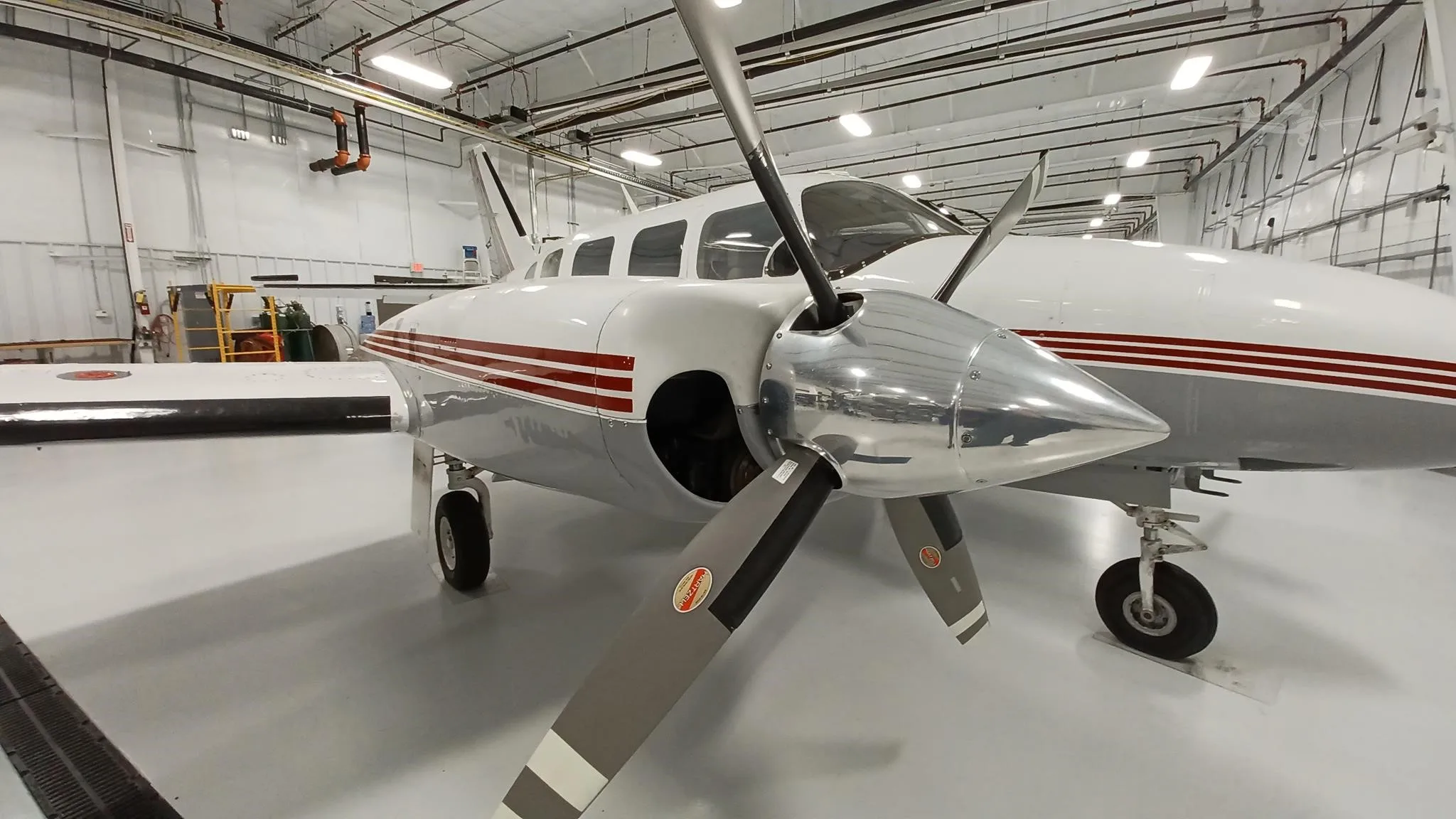 Exterior view of a 1980 PIPER NAVAJO CR, N893CB.