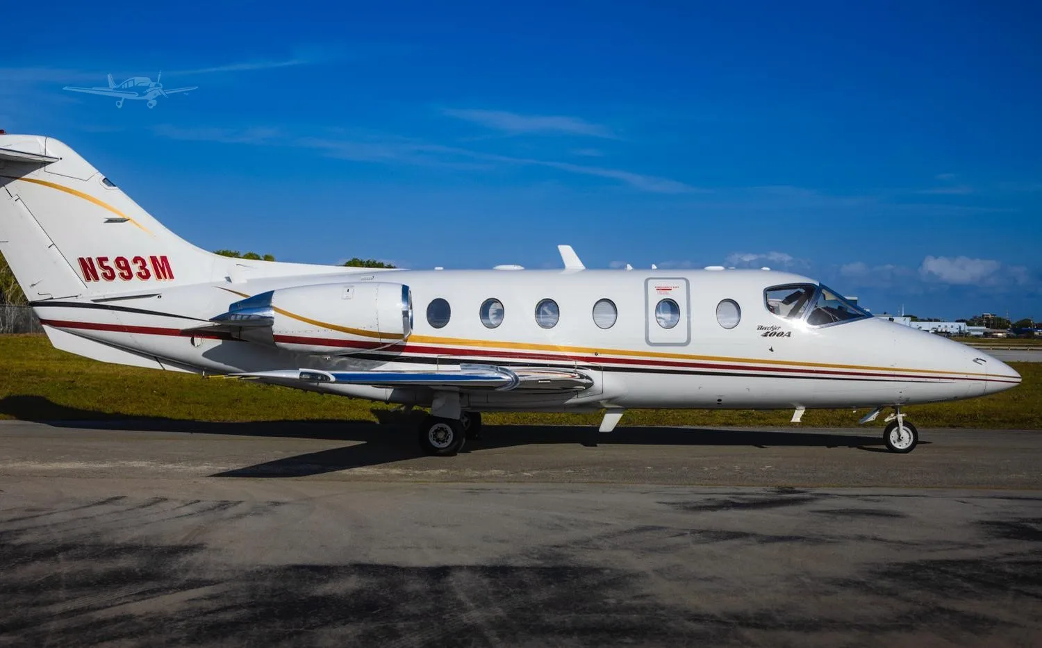 Exterior view of a 1992 BEECHCRAFT BEECHJET 400A.