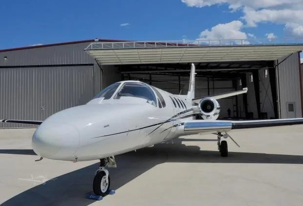 Exterior view of a 1979 CESSNA CITATION ISP, C-FBDQ.
