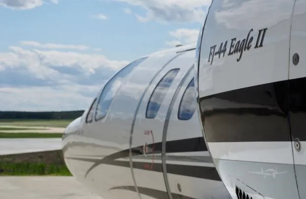 Exterior view of a 1979 CESSNA CITATION ISP, C-FBDQ.