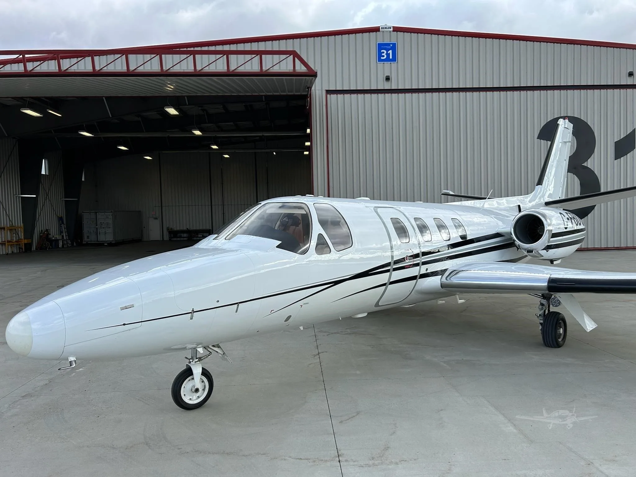 Exterior view of a 1979 CESSNA CITATION ISP, C-FBDQ.