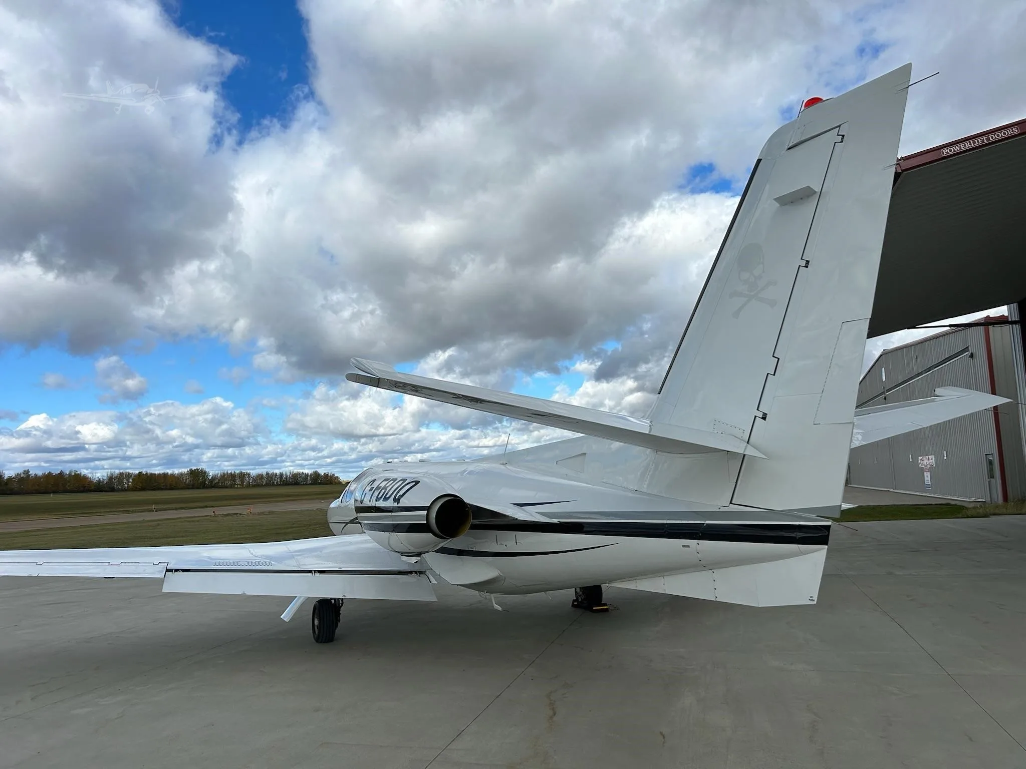 Exterior view of a 1979 CESSNA CITATION ISP, C-FBDQ.