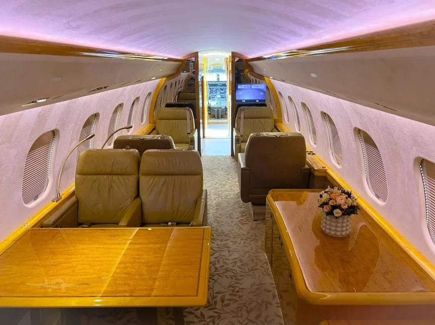 Cabin interior of a 2009 BOMBARDIER GLOBAL EXPRESS XRS.