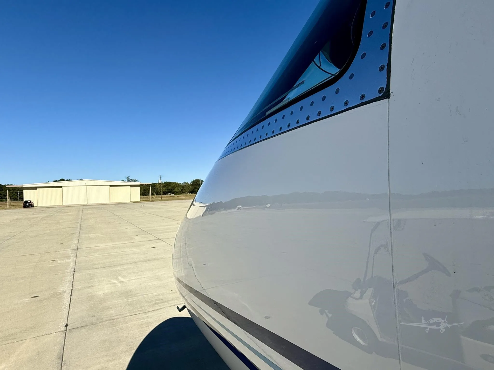 Exterior view of a 2008 GULFSTREAM G150, N222HK.