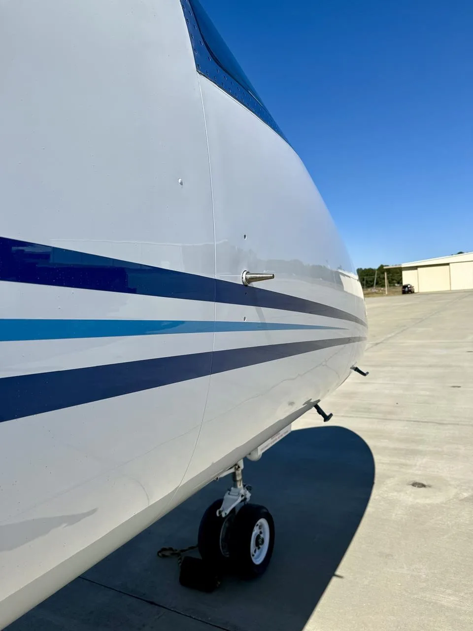 Exterior view of a 2008 GULFSTREAM G150, N222HK.