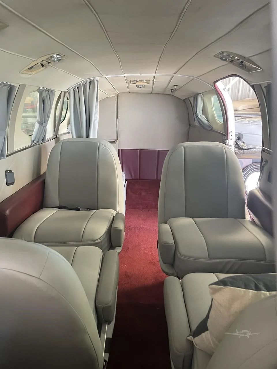Cabin interior of a 1971 CESSNA 421B.