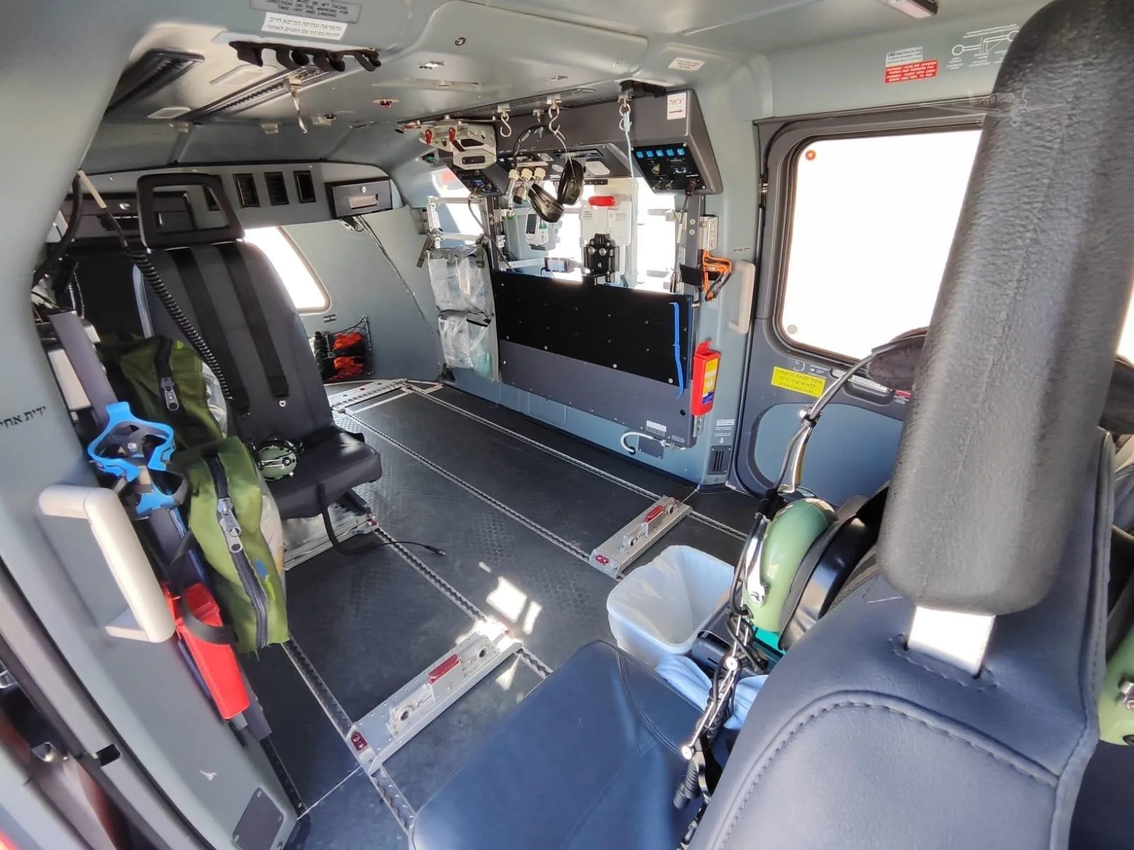Cabin interior of a 2011 EUROCOPTER EC145.