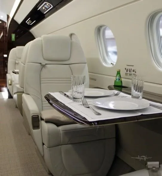 Cabin interior of a 2023 EMBRAER PRAETOR 600.