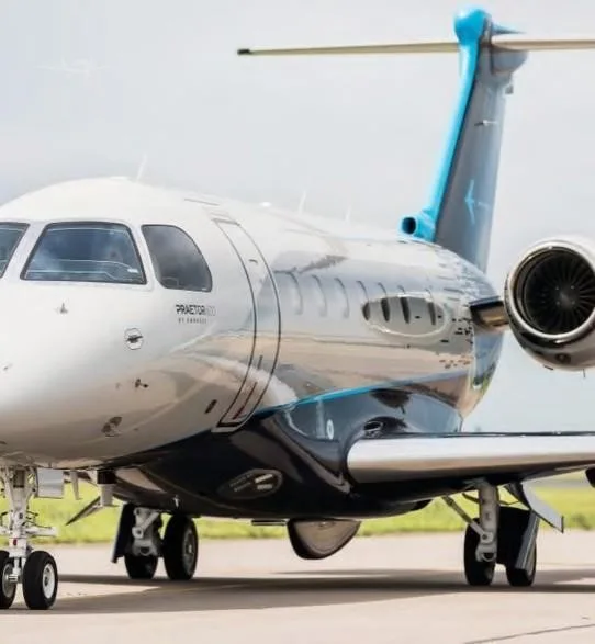 Exterior view of a 2023 EMBRAER PRAETOR 600.