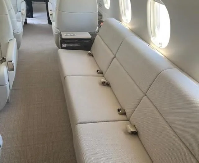 Cabin interior of a 2023 EMBRAER PRAETOR 600.