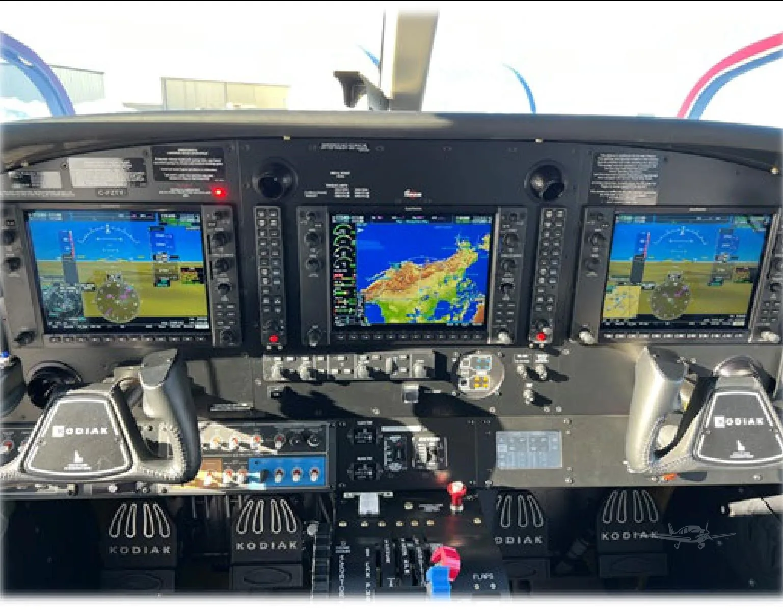 Avionics suite of a 2020 DAHER KODIAK 100 SERIES II.