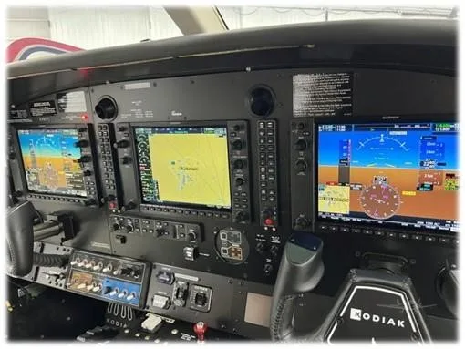 Avionics suite of a 2020 DAHER KODIAK 100 SERIES II.