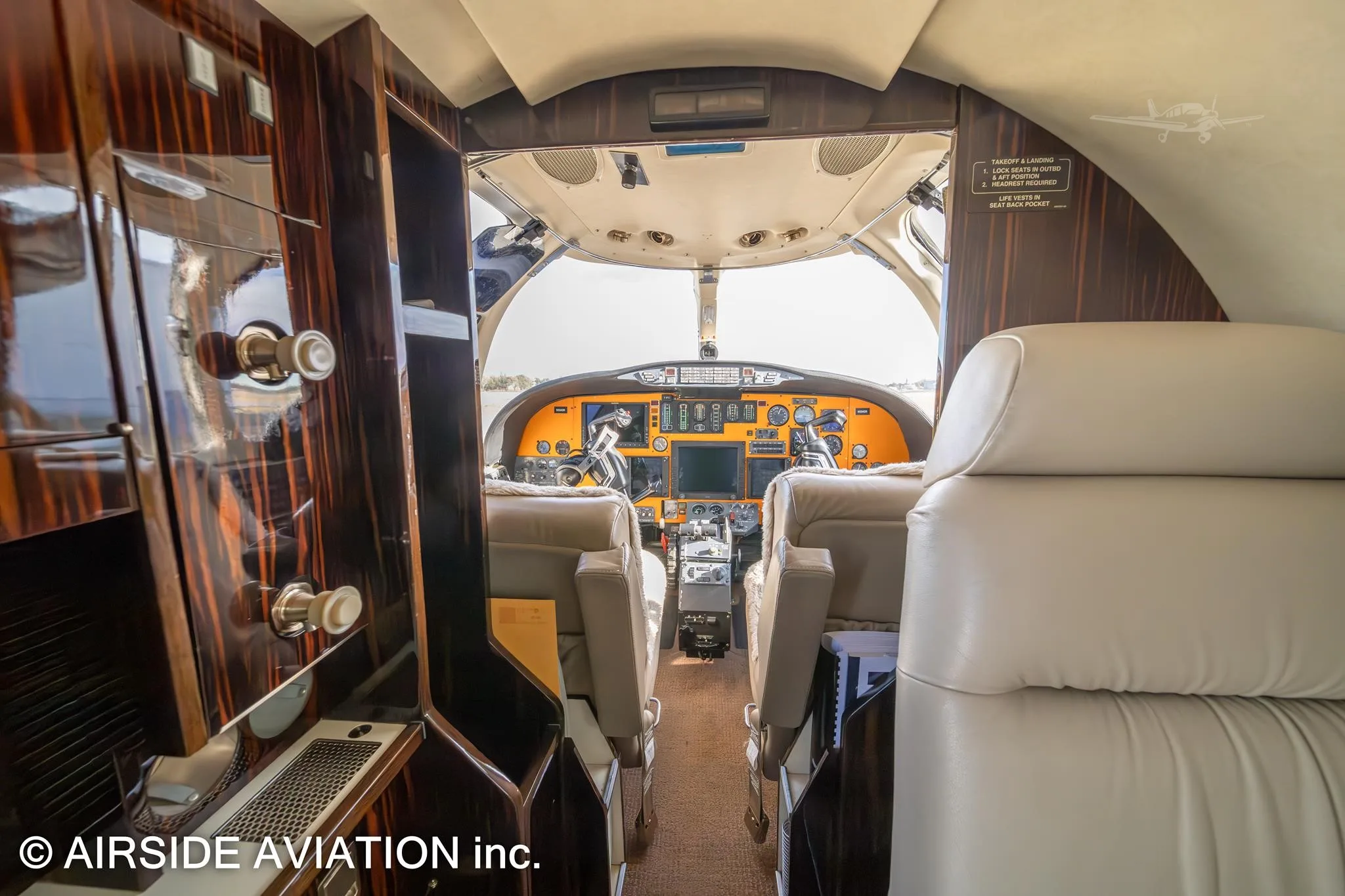 Cabin interior of a 1981 CESSNA CITATION II.
