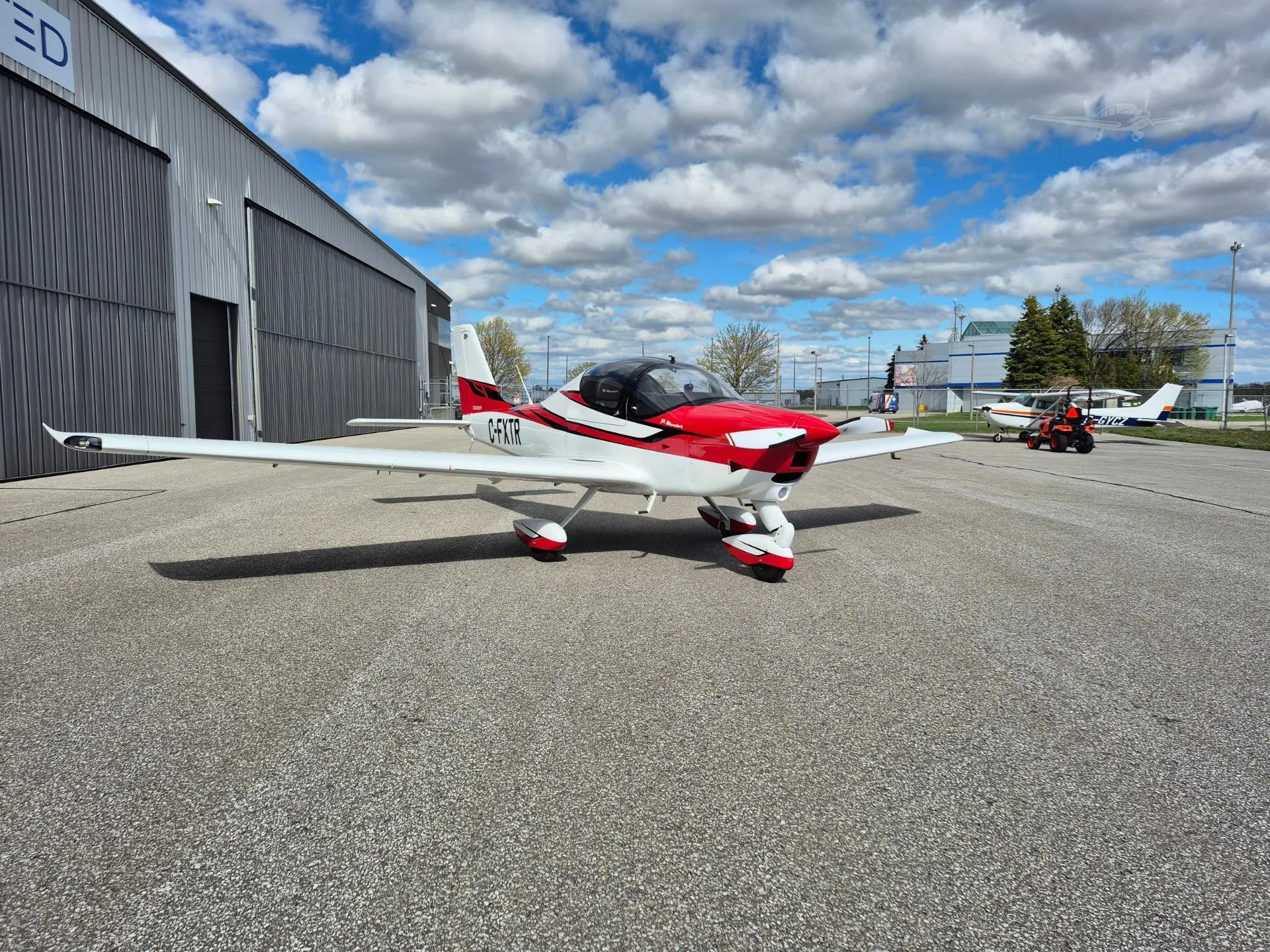 Exterior view of a 2025 TECNAM P MENTOR, C-FXTR.
