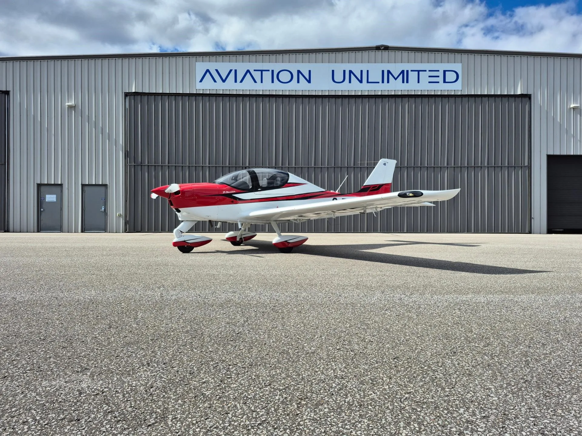 Exterior view of a 2025 TECNAM P MENTOR, C-FXTR.
