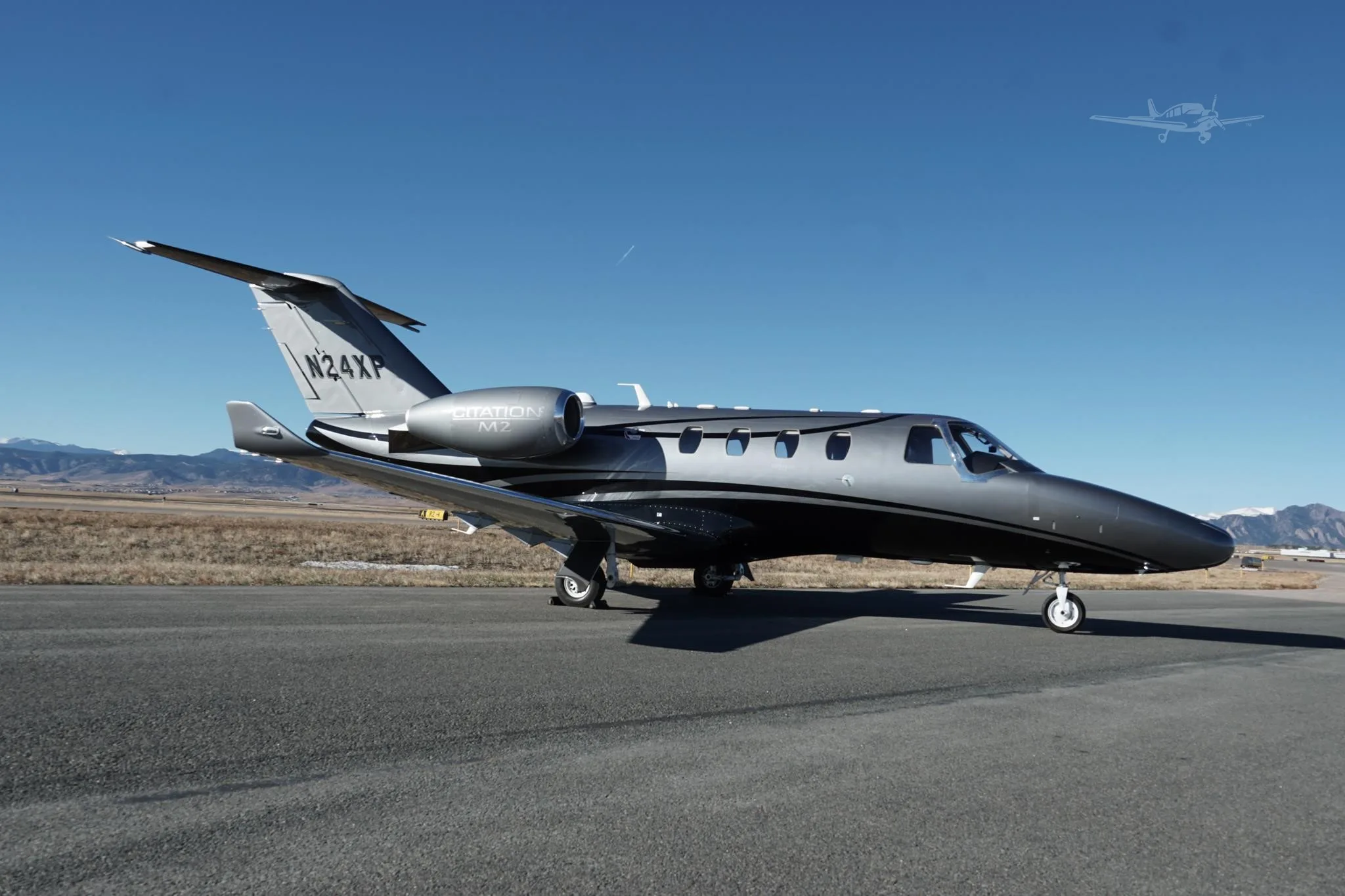 Exterior view of a 2019 CESSNA CITATION M2, N24XP.