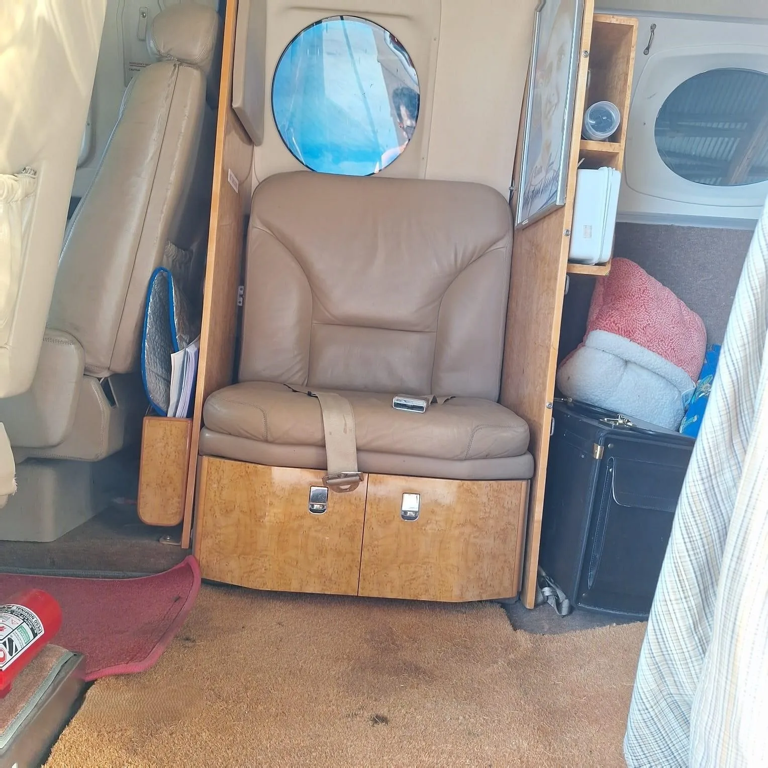 Cabin interior of a 2007 BEECHCRAFT KING AIR C90GTI.