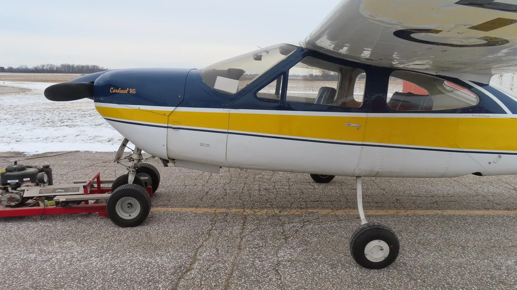 Exterior view of a 1971 CESSNA 177RG, C-FALY.