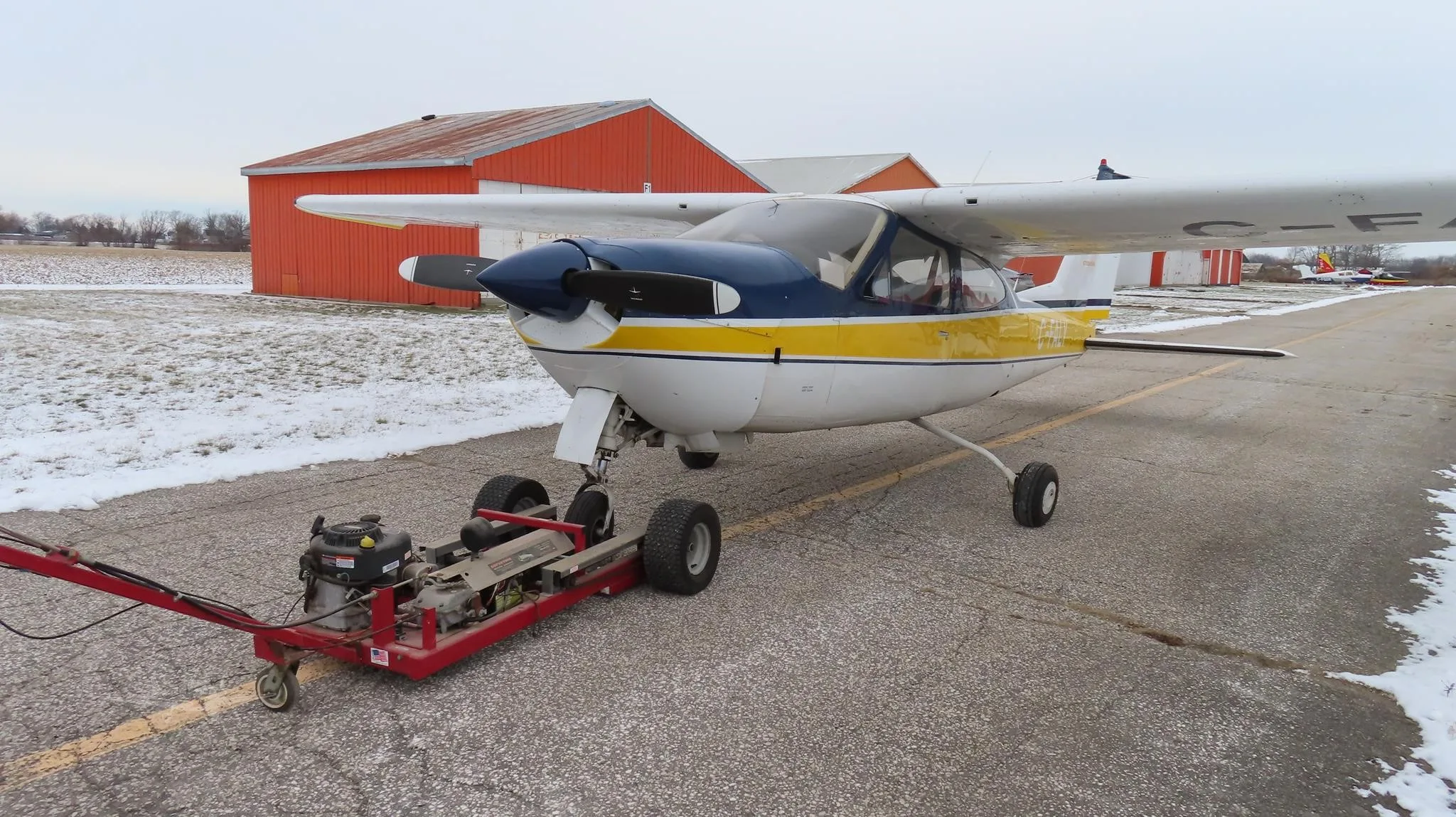 Exterior view of a 1971 CESSNA 177RG, C-FALY.