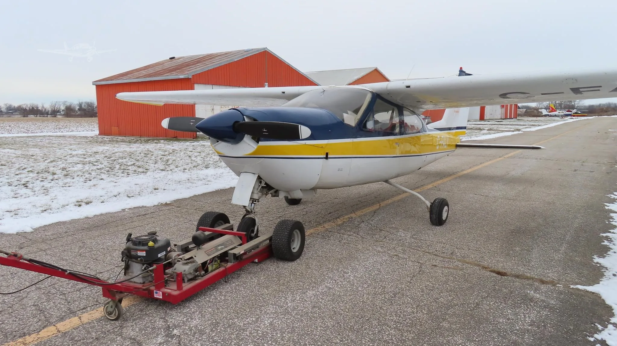 Exterior view of a 1971 CESSNA 177RG, C-FALY.