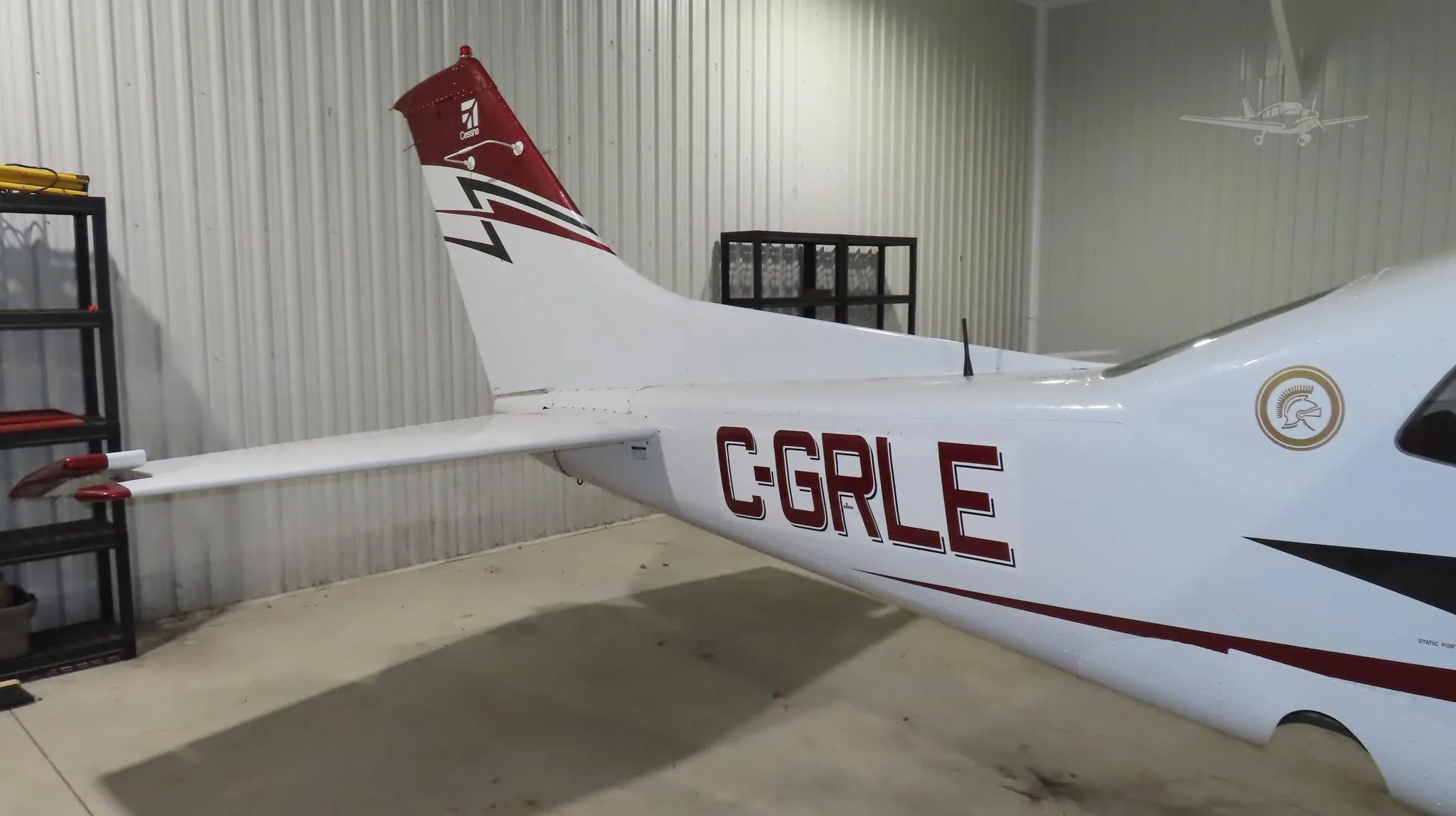 Exterior view of a 1978 CESSNA TURBO 210M, C-GRLE.