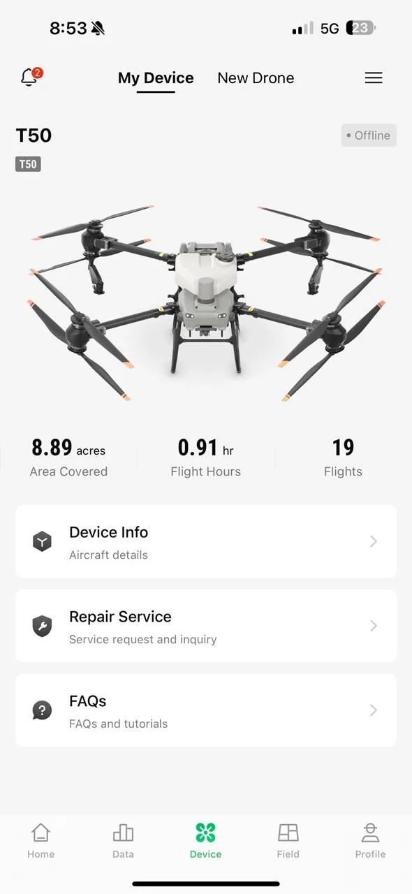 2025 DJI AGRAS T50