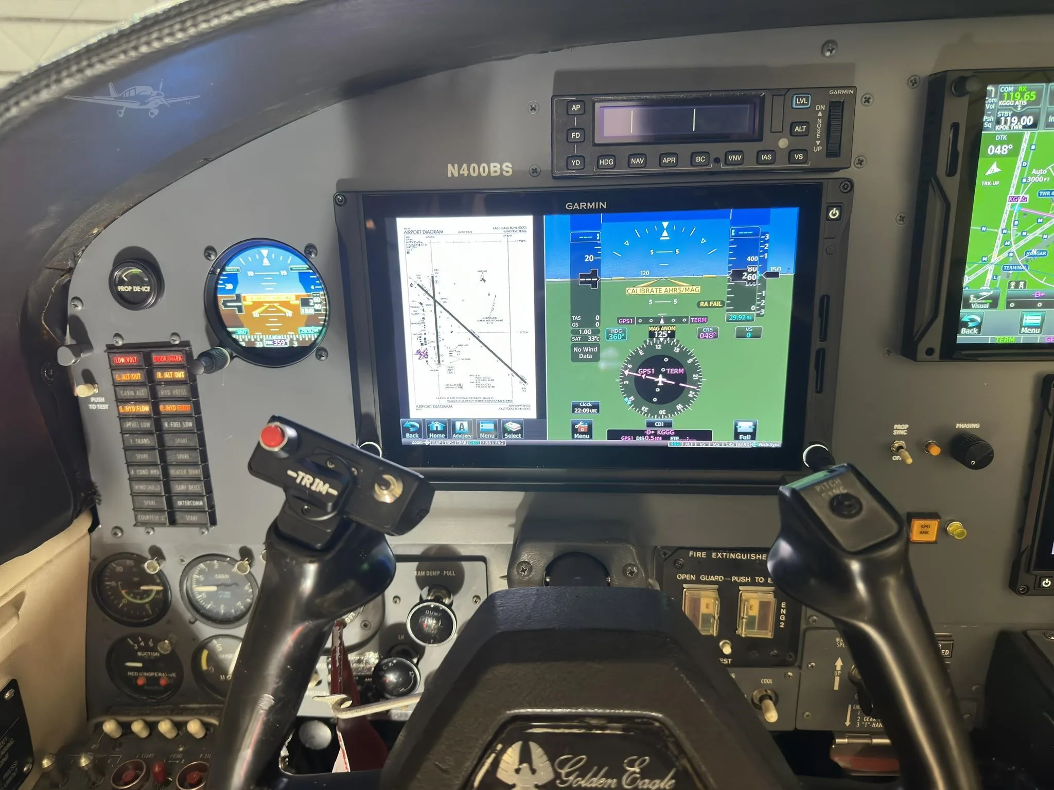 Cockpit and instrument panel of a 1981 CESSNA 421C.