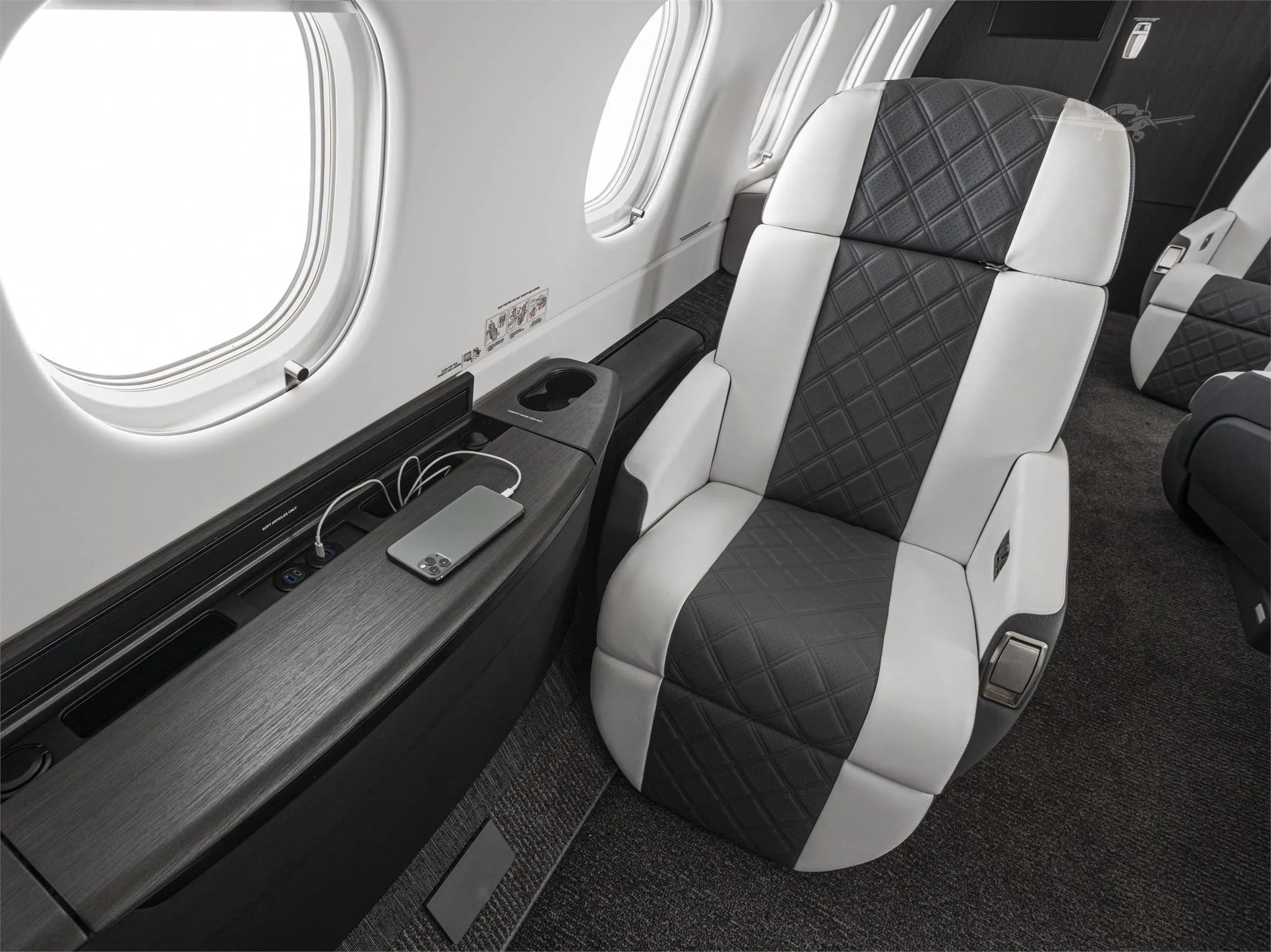 Cabin interior of a 2016 EMBRAER LEGACY 500.