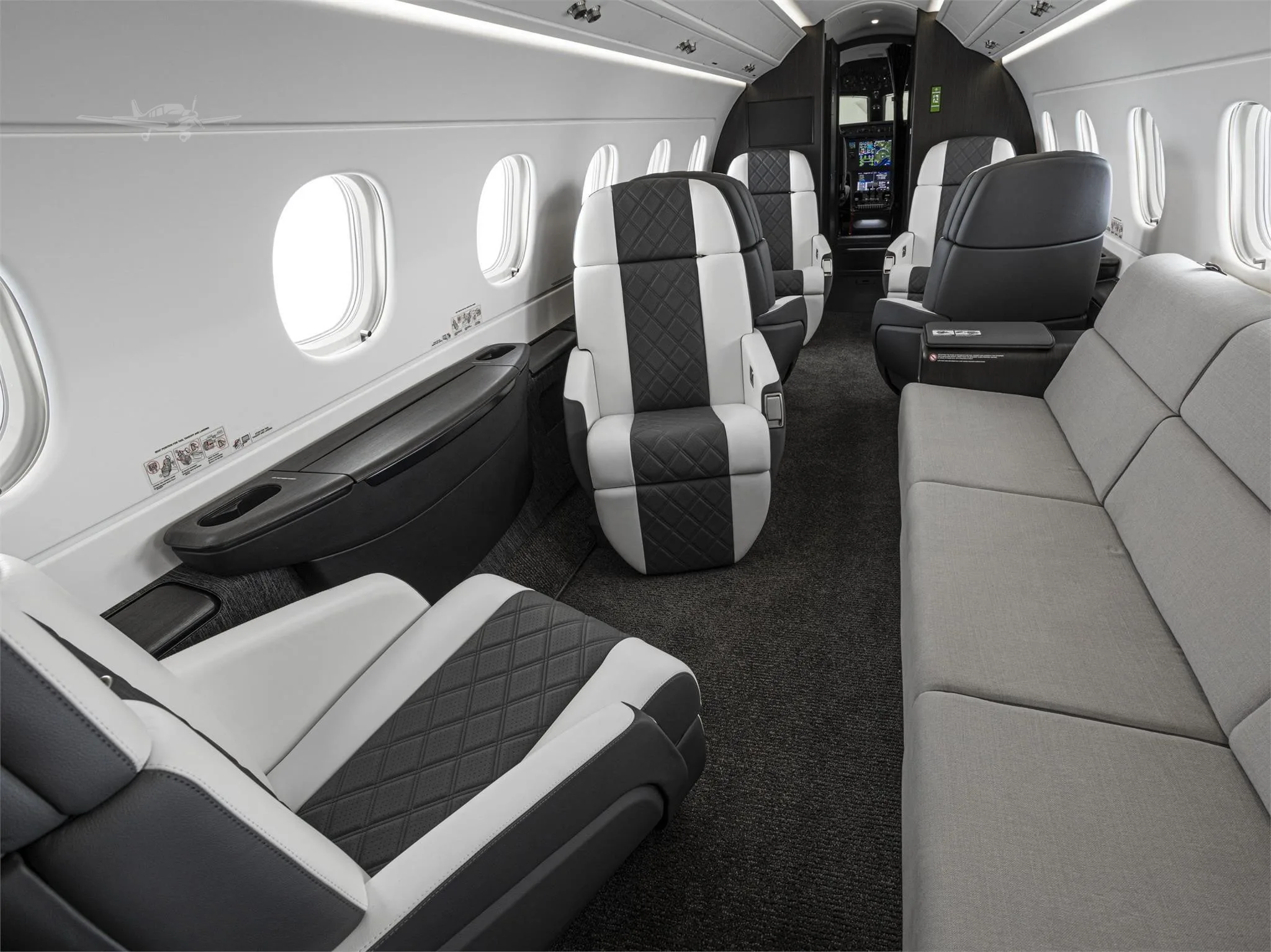Cabin interior of a 2016 EMBRAER LEGACY 500.