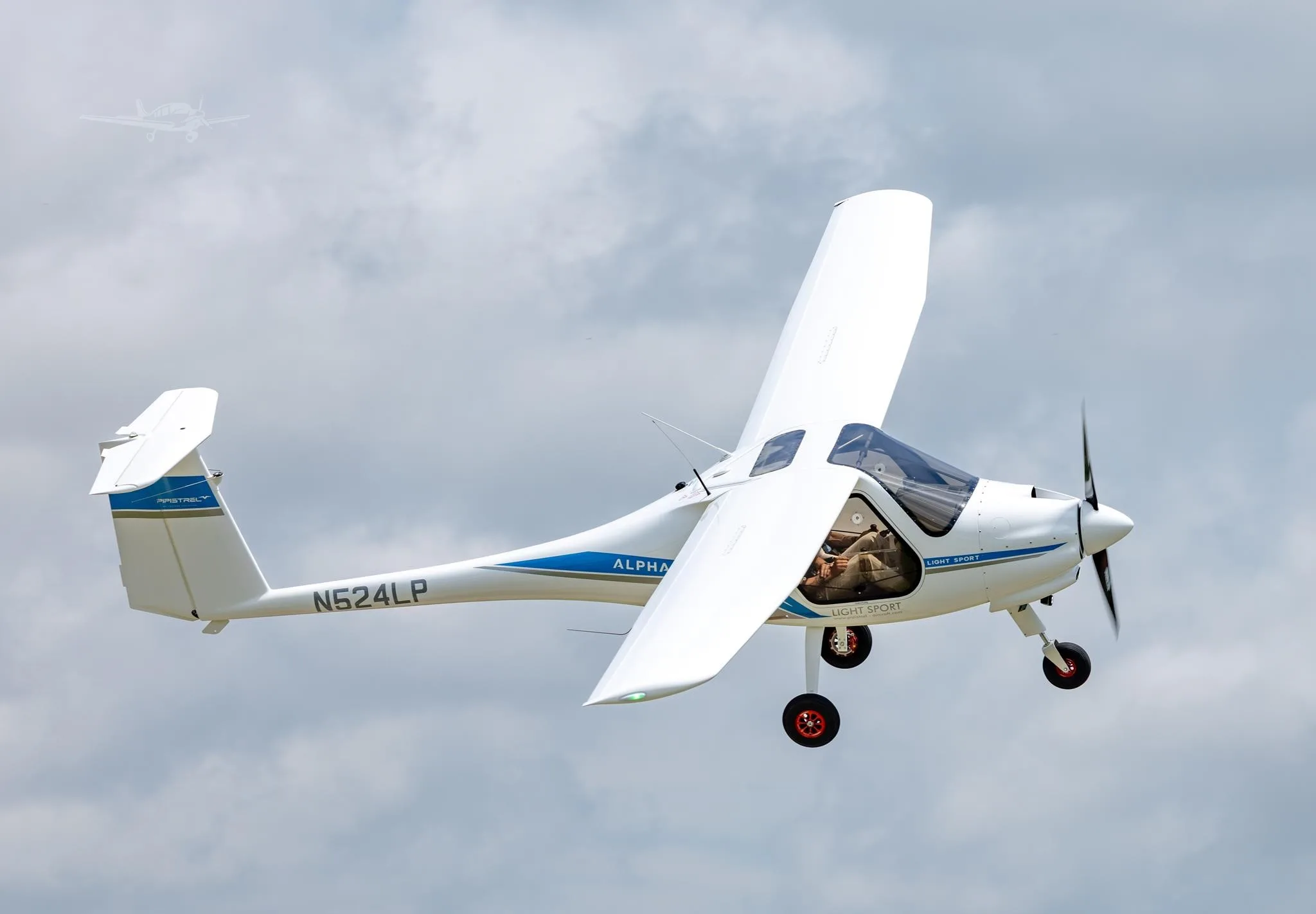 Marketing image of a 2026 PIPISTREL ALPHA TRAINER.